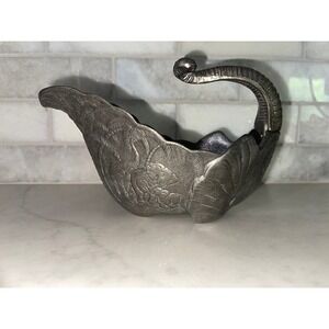 Vintage Arthur Court 8" Elephant Gravy Serving‎ Boat 1989
